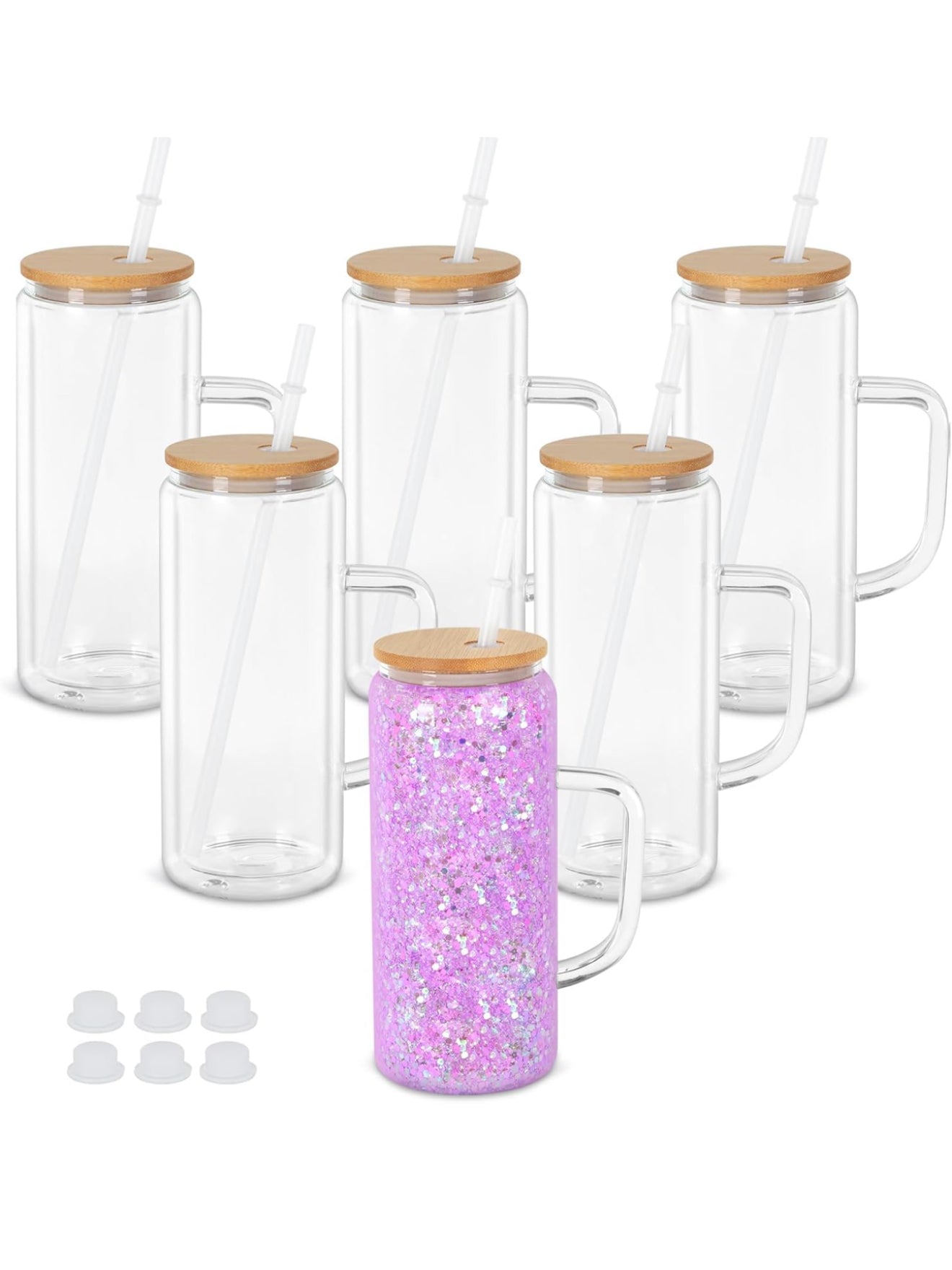 20oz Snowglobe cup w/ handle