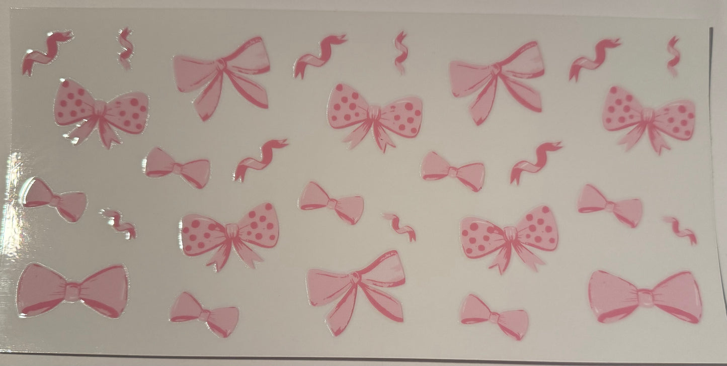 Pink Bows Decal