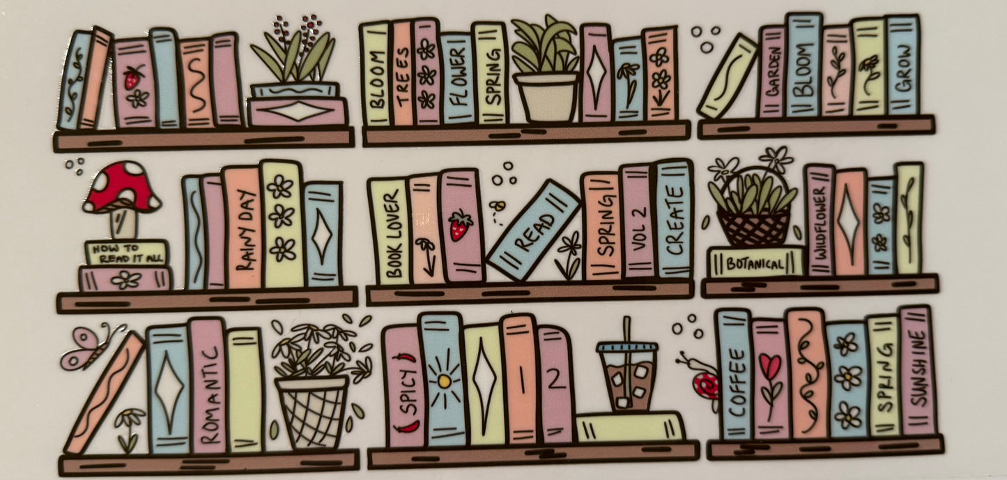 Reading Bookshelf Decal