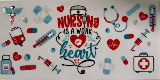 Nursing is a work of heart wrap