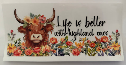 Love is better with highland cows wrap