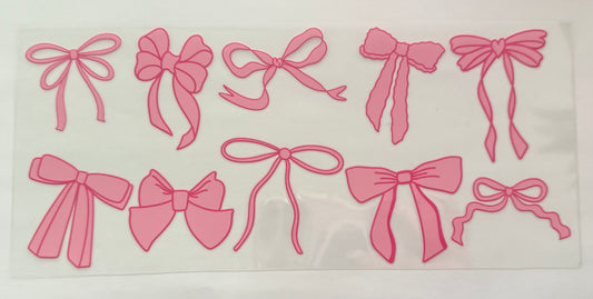 Miscellaneous pink bows wrap