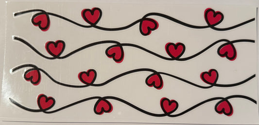 Hearts String Decal