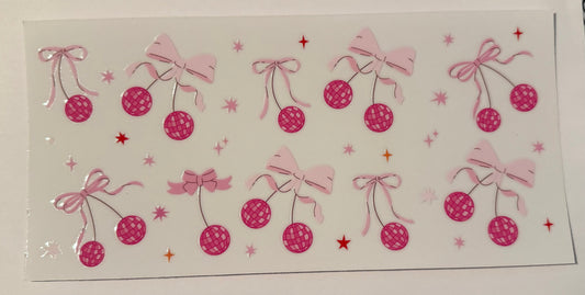 Disco Ball Bows Decal