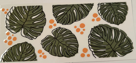 Big Green Leaves Decal