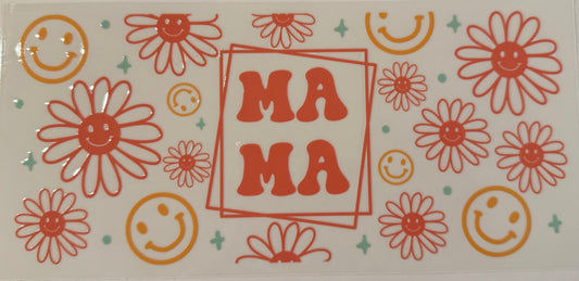 Mama with smiley face Decal