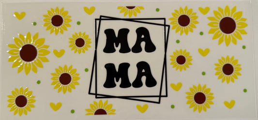 Mama with sunflowers Decal
