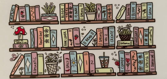 Reading Bookshelf Decal